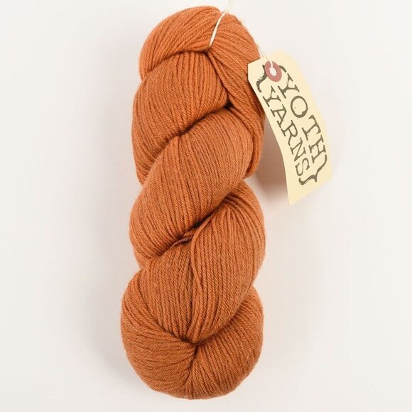 YOTH Yarns Little Brother Fingering Merino Cashmere Yarn 435 Yards Carrot Orange - Picture 1 of 3
